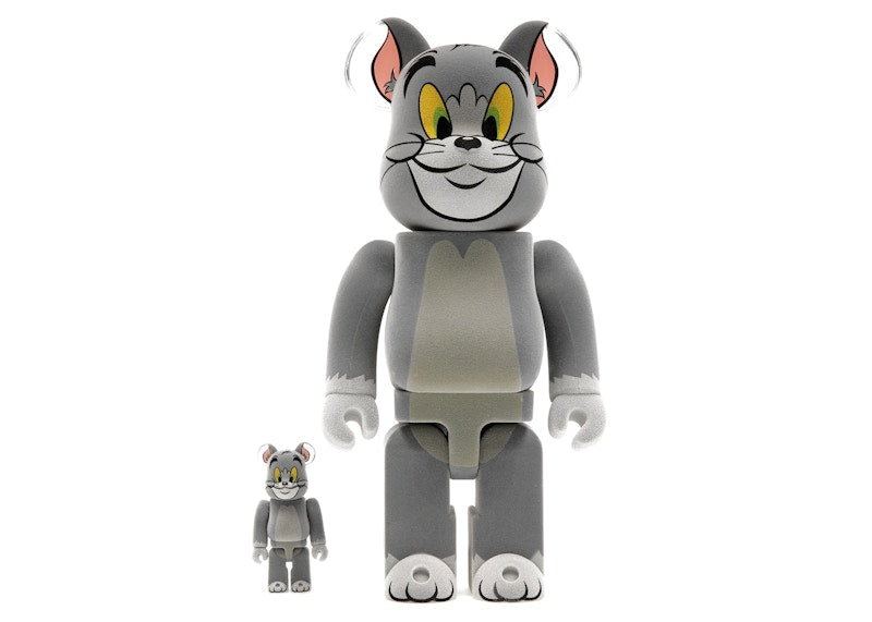 Bearbrick Tom and Jerry: Tom Flocky 100% & 400% Set by BEARBRICK