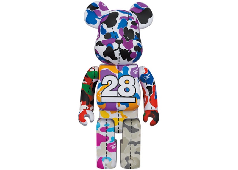 Bearbrick x BAPE 28th Anniversary Camo #2 400% by BEARBRICK