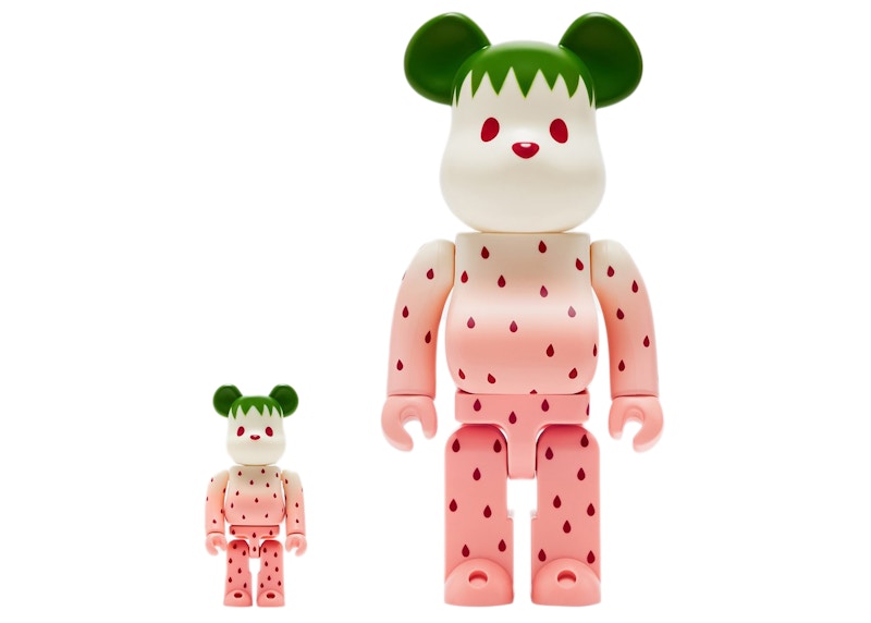 Bearbrick x CLOT Summer Fruits Snow Strawberry 100% & 400% Set by BEARBRICK