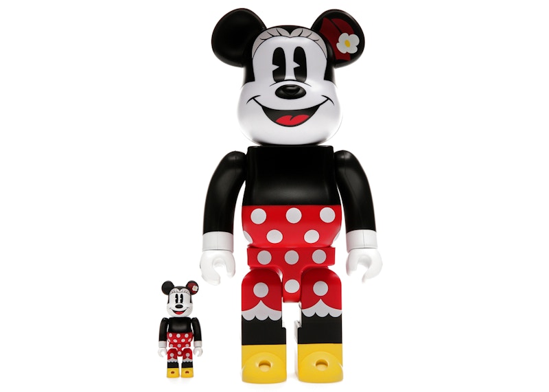 Bearbrick x Disney Minnie Mouse 100% & 400% Set by BEARBRICK
