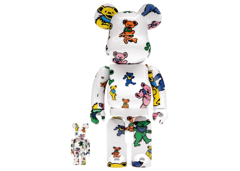 Bearbrick x Grateful Dead (Dancing Bear) 100% & 400% Set by BEARBRICK