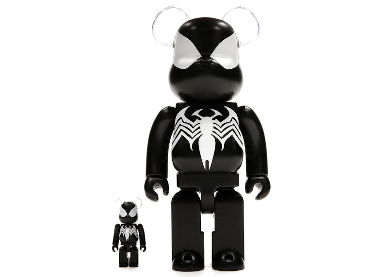 Bearbrick x Marvel Spider-Man Black Costume 100% & 400% Set by BEARBRICK