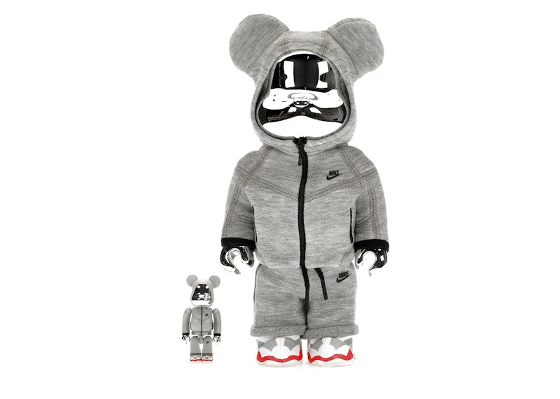 Bearbrick x Nike Tech Fleece N98 100% & 400% Set by BEARBRICK