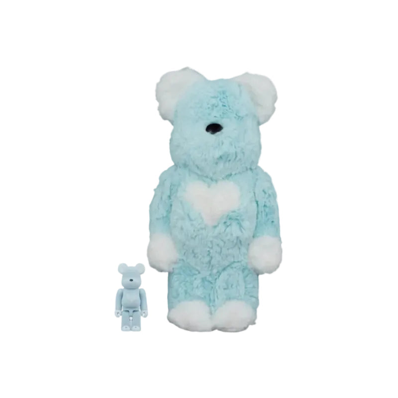 Bearbrick x Valmuer 100% & 400% Set Blue by BEARBRICK