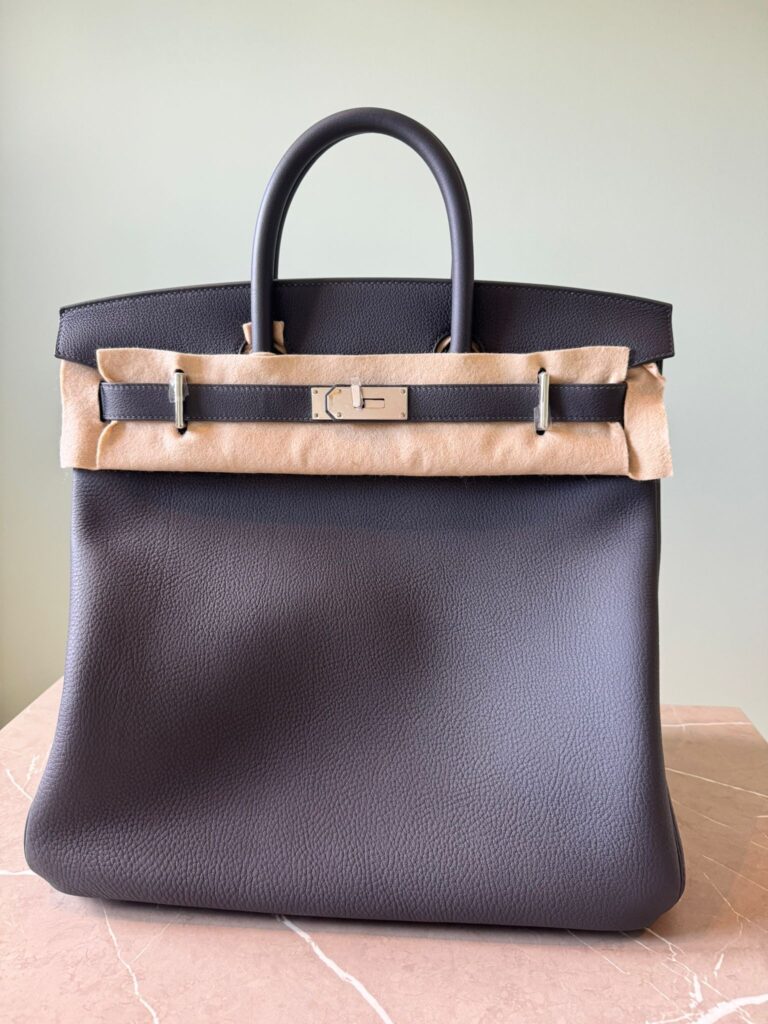 Hermès Haut à Courroies 40 – HAC 40 Ardoise Togo with Palladium Hardware