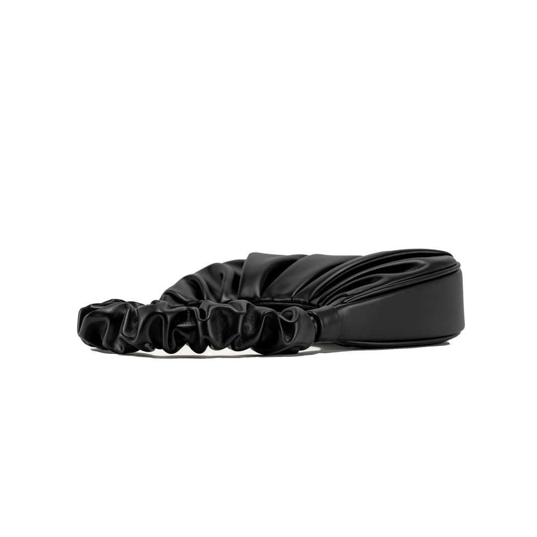 JW PEI Gabbi Ruched Hobo Handbag - Black by JW PEI