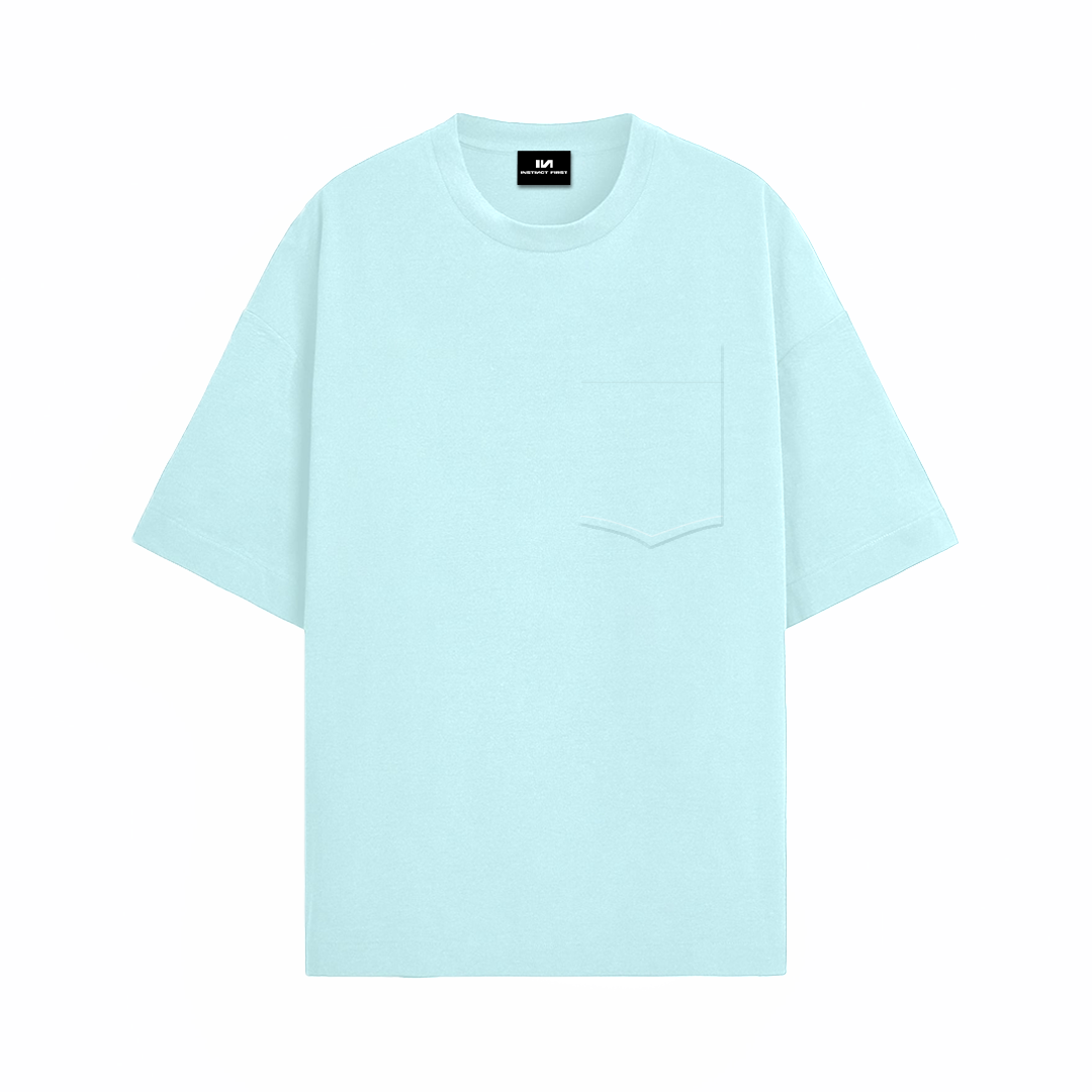 Oversized T-Shirt - (Pacific Aqua) by Instinct First
