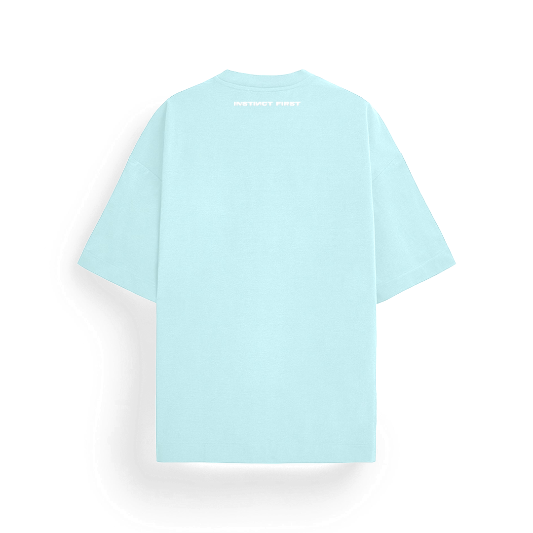 Oversized T-Shirt - (Pacific Aqua) by Instinct First