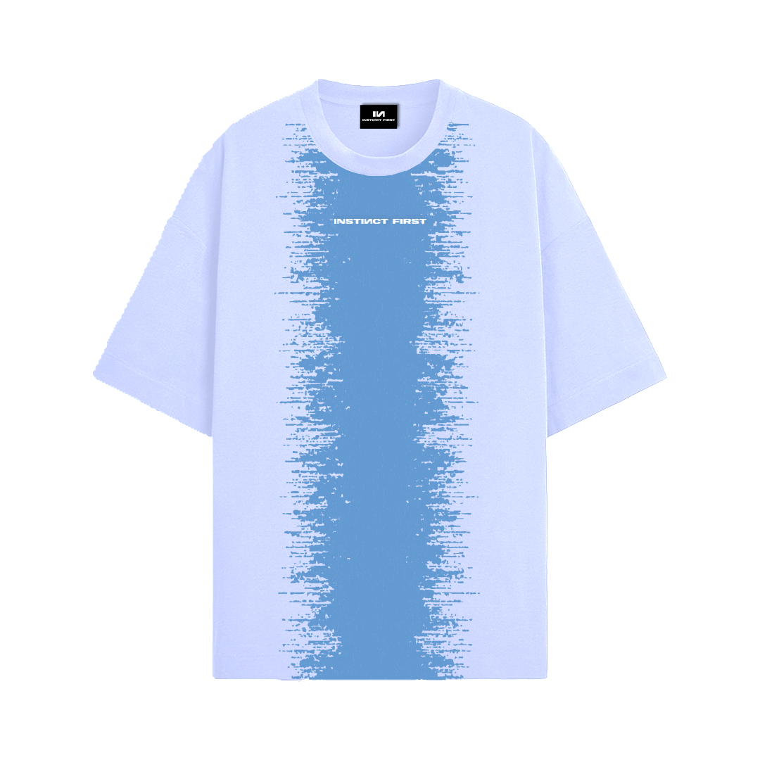 Blue Moon - Oversized T-shirt (White) by Instinct First