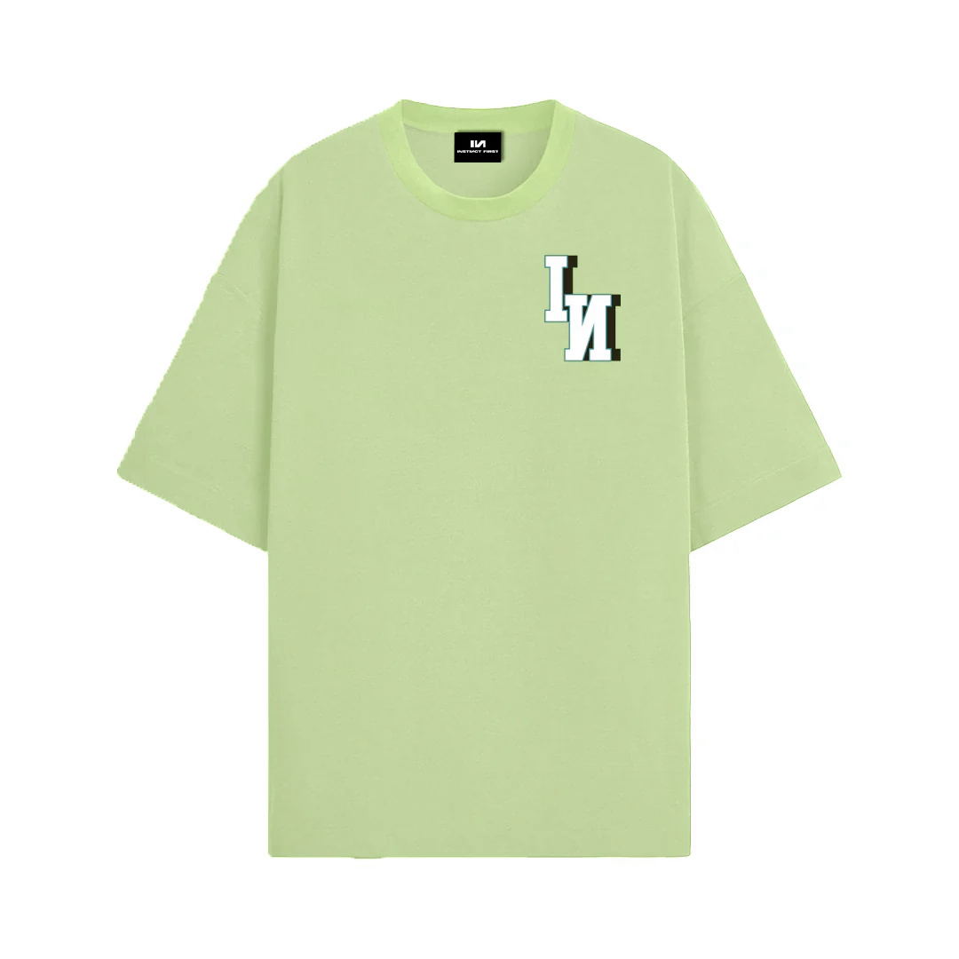 Bold IN Oversized T-shirt -(Moss Green) by Instinct First