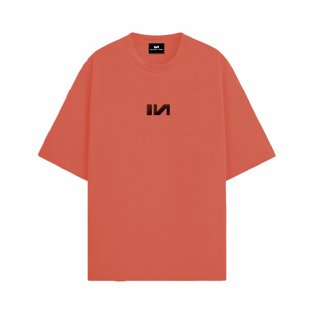 Oversized T-Shirt - (Brick Red) by Instinct First