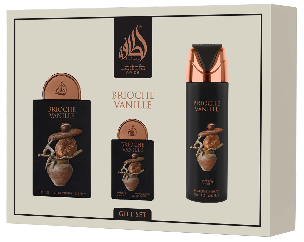 Lattafa Brioche Vanille 3-Piece Gift Set official product image