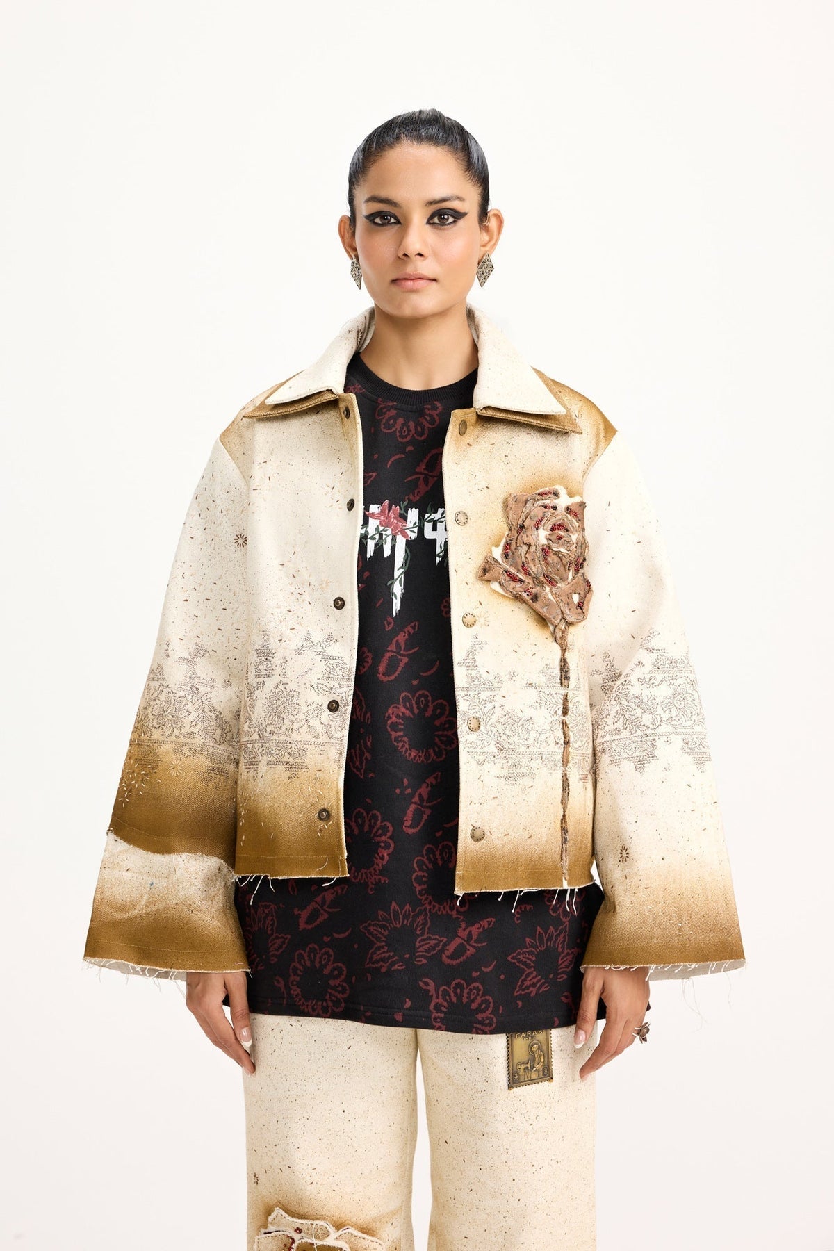 Burning Flower Handmade - Jacket by FARAK