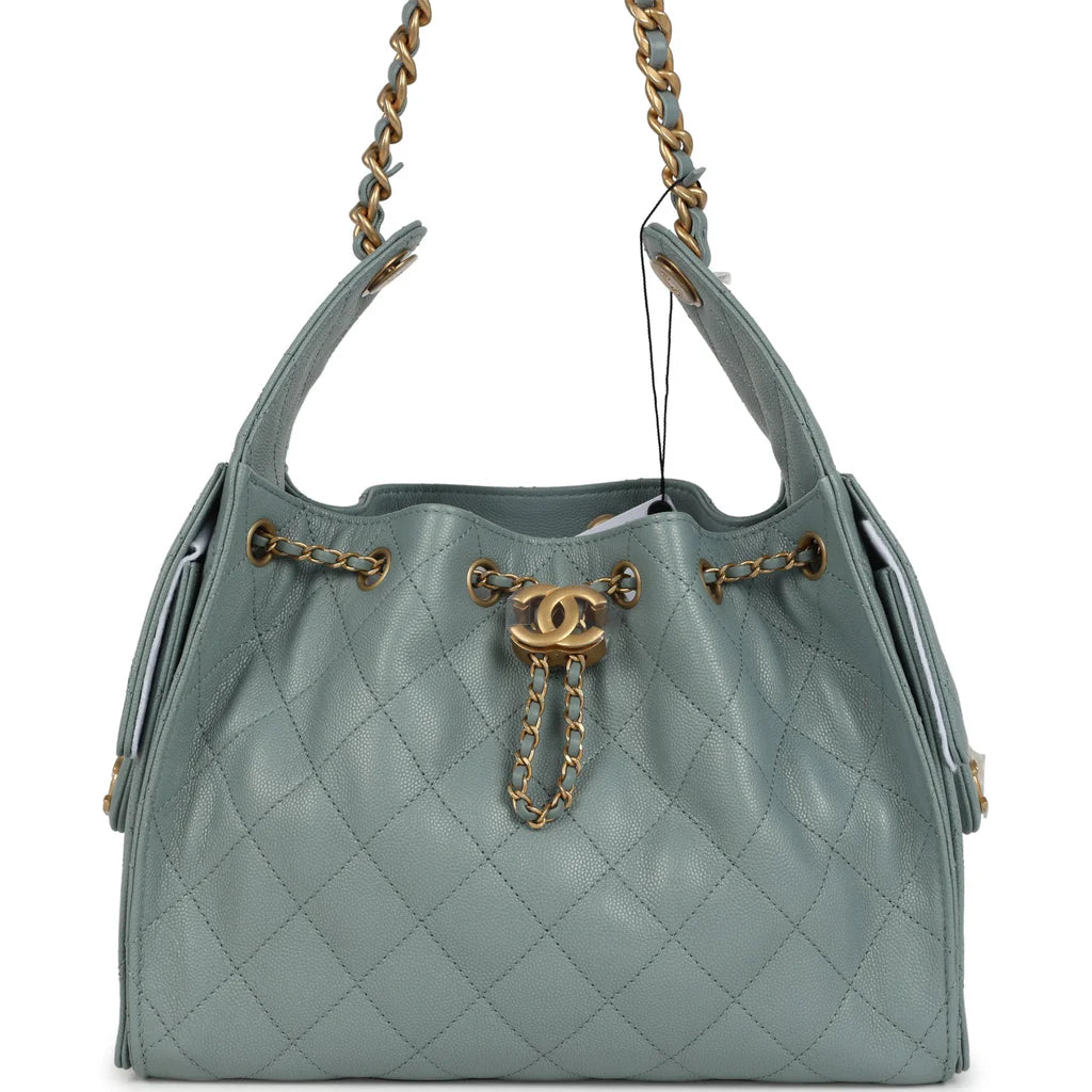 Chanel Small 25 Hobo Bag – Green Caviar with Antique Gold Hardware - Zeuskicks