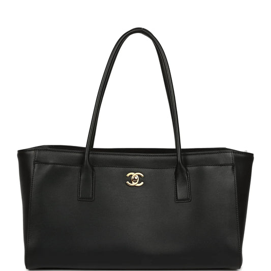 CHANEL Cerf Tote – 26S Black Calfskin Gold Hardware (Boutique Fresh) - Zeuskicks