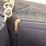 Chanel XXL Classic Single Travel Flap Bag – Dark Blue Denim