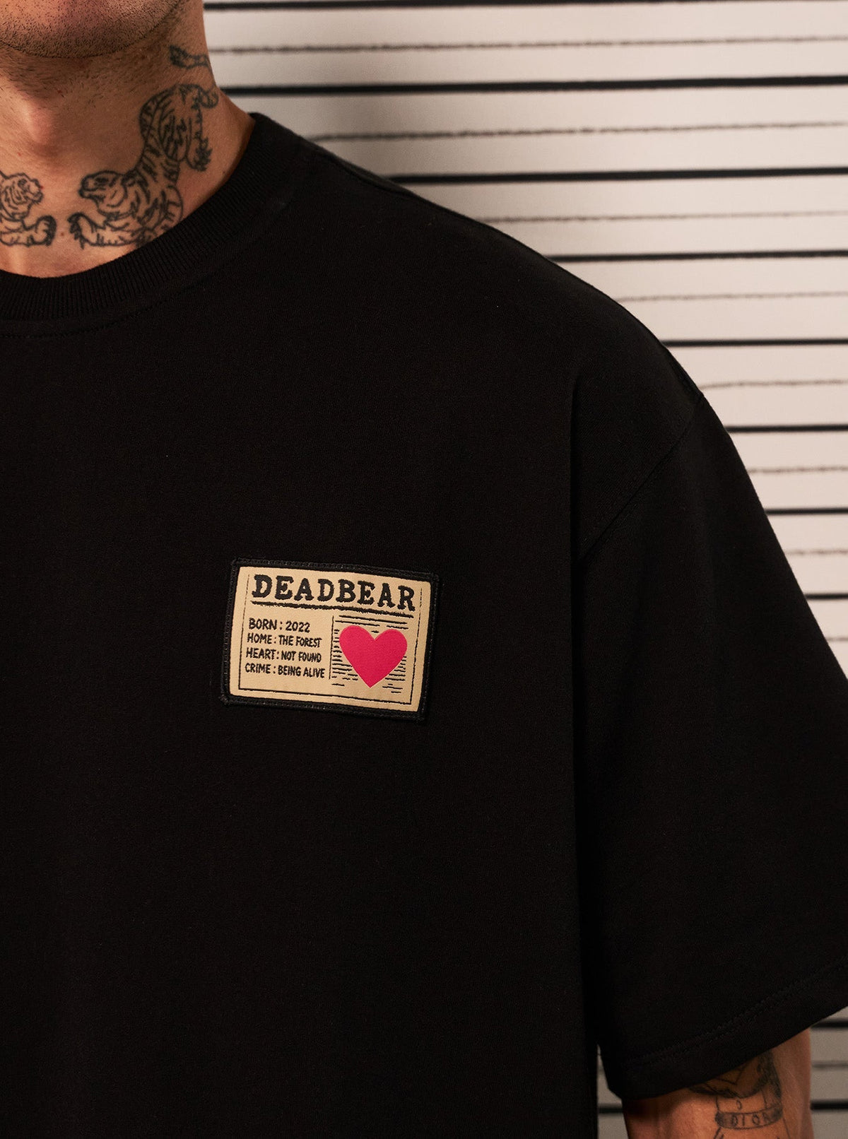 Mugshot Tee Black by DEADBEAR