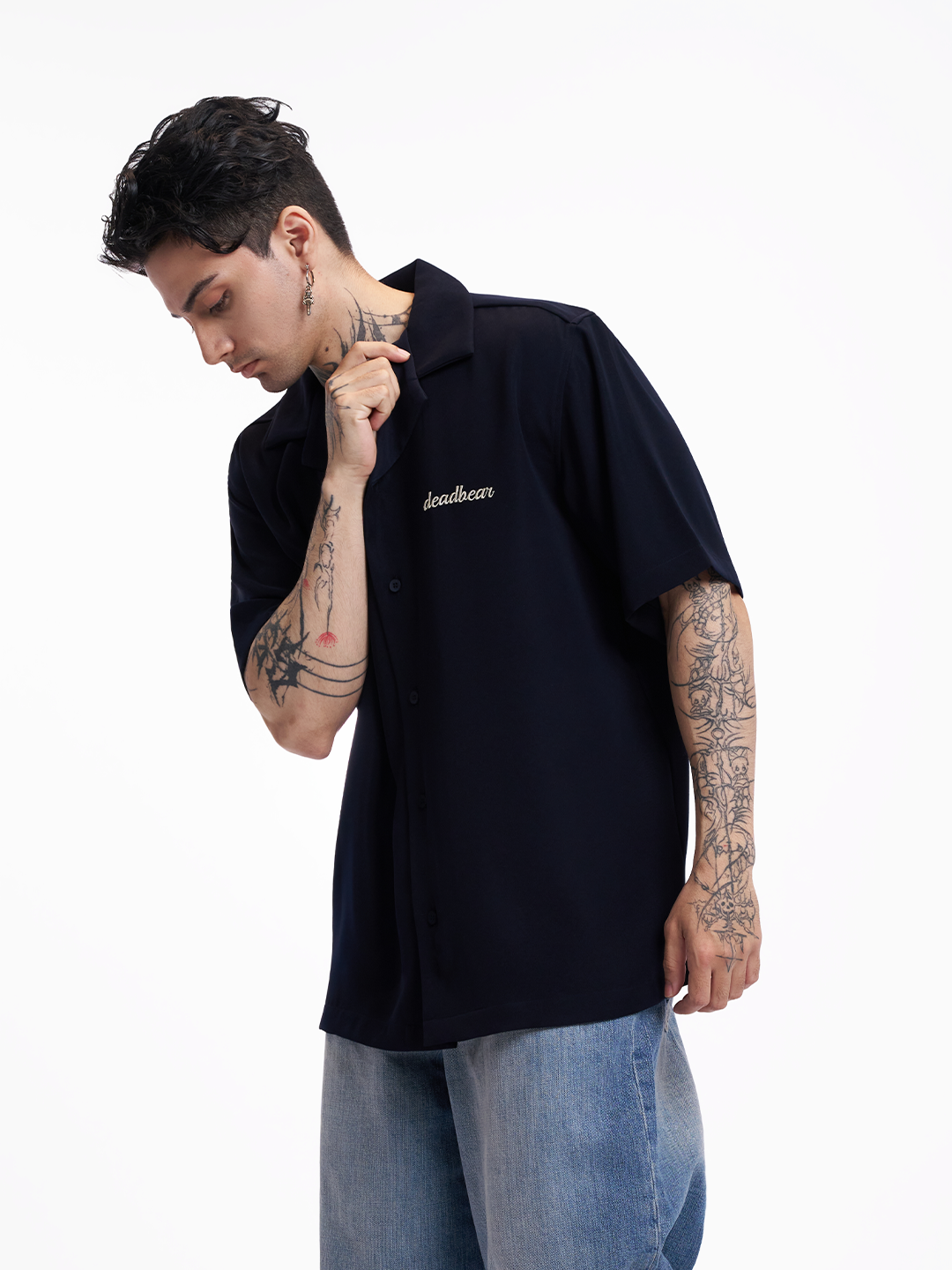 Bowling Shirt Navy 2.0 by DEADBEAR
