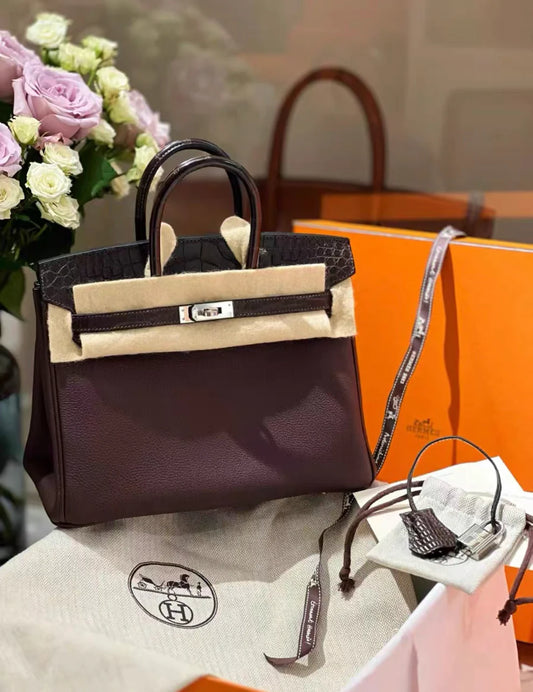 Hermès Birkin Touch 25 – Togo Alligator with Matte Palladium Hardware