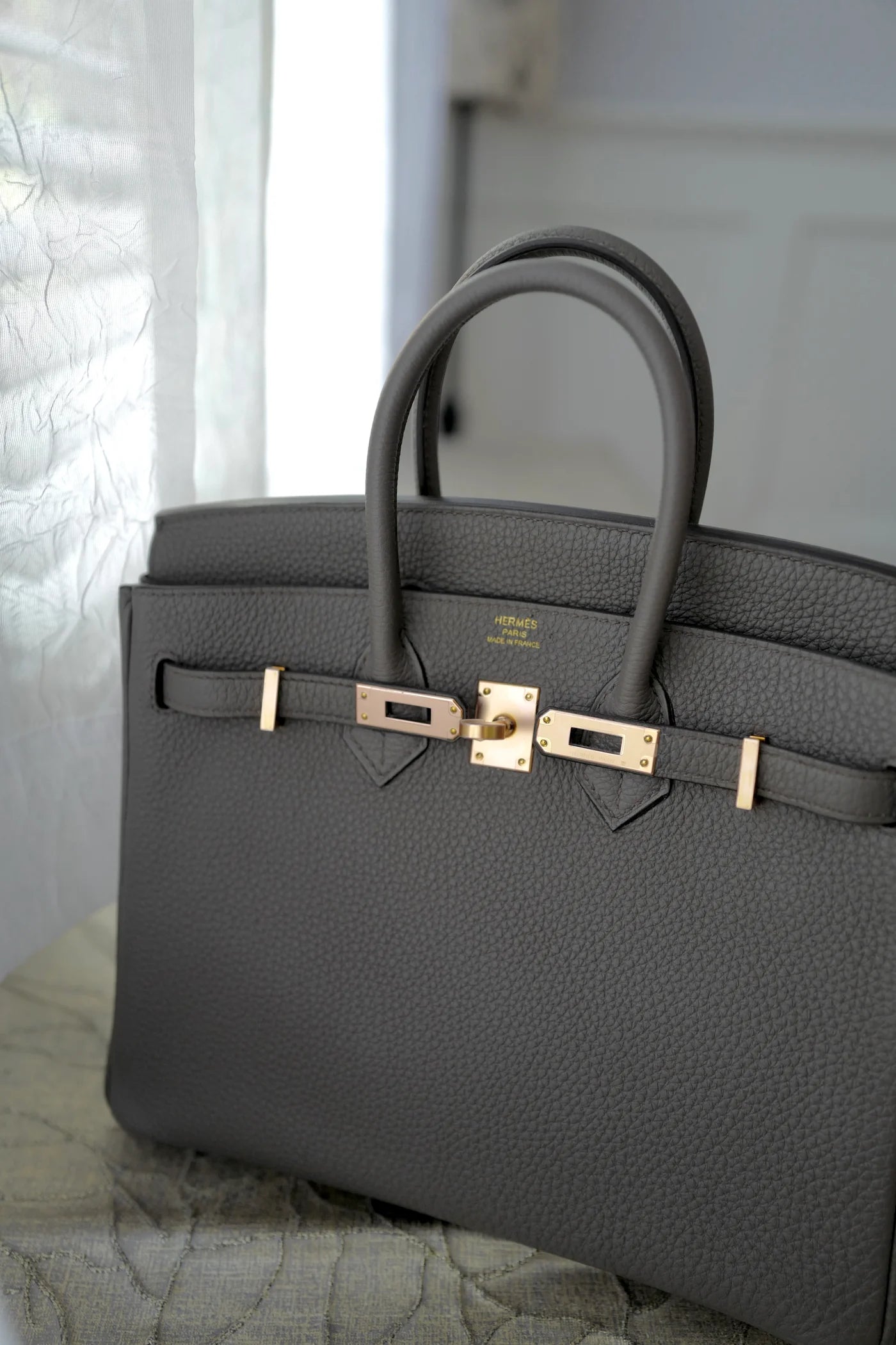 Hermès Birkin 25 – Gris Etain Togo Leather with Rose Gold Hardware (BNIB)
