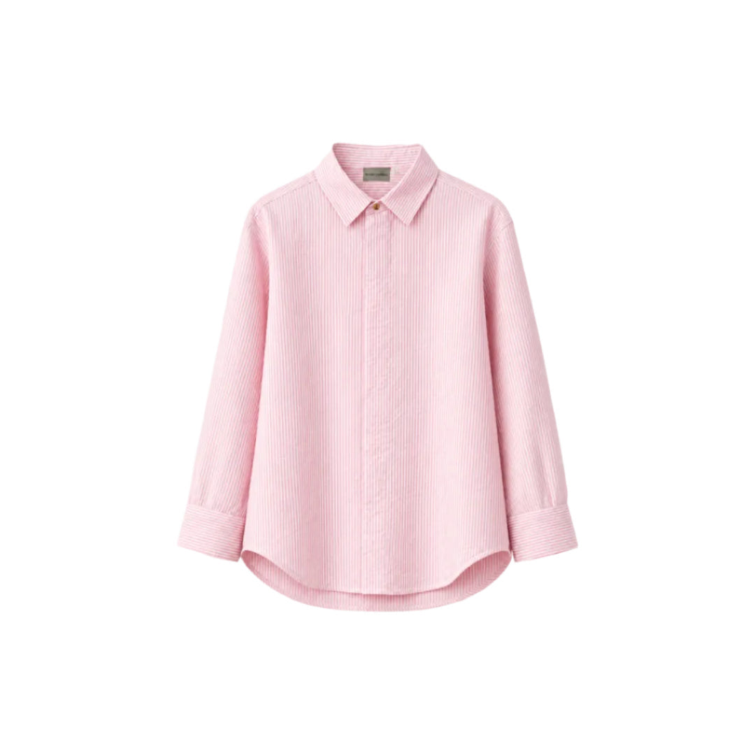 Beach Shirt in Pink Stripes [Unisex] by Beyond Extremes