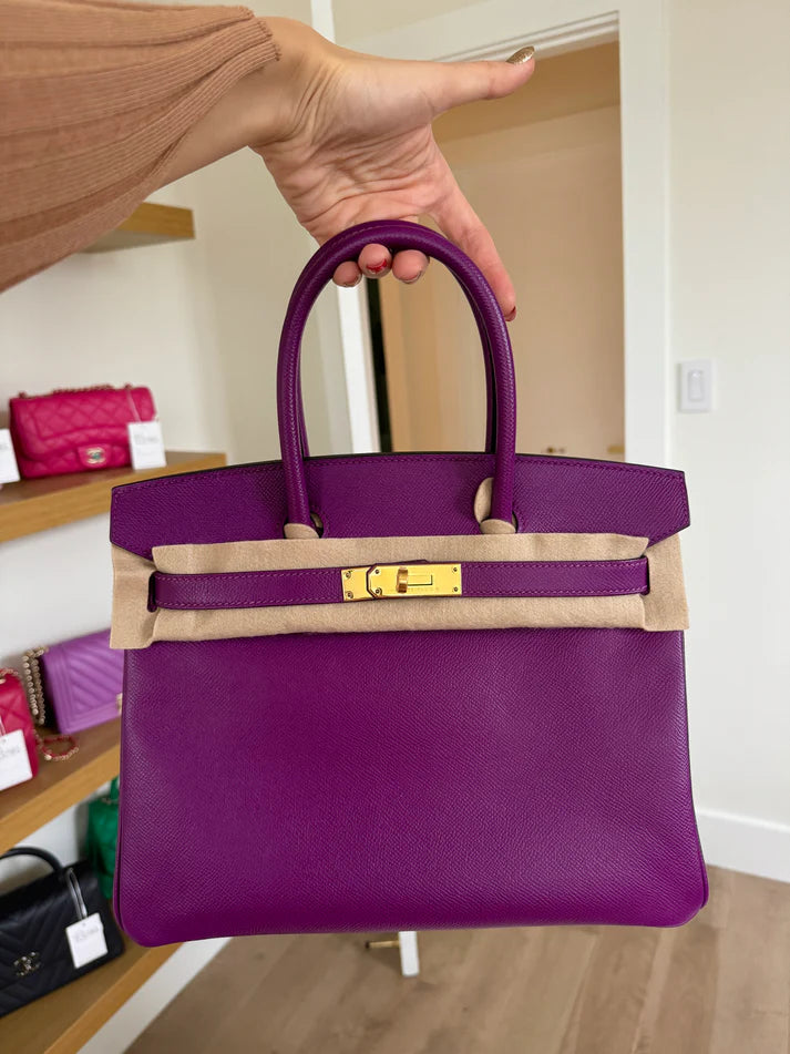 Hermès Birkin 30 – Epsom Leather in Anemone with Gold Hardware - Zeuskicks