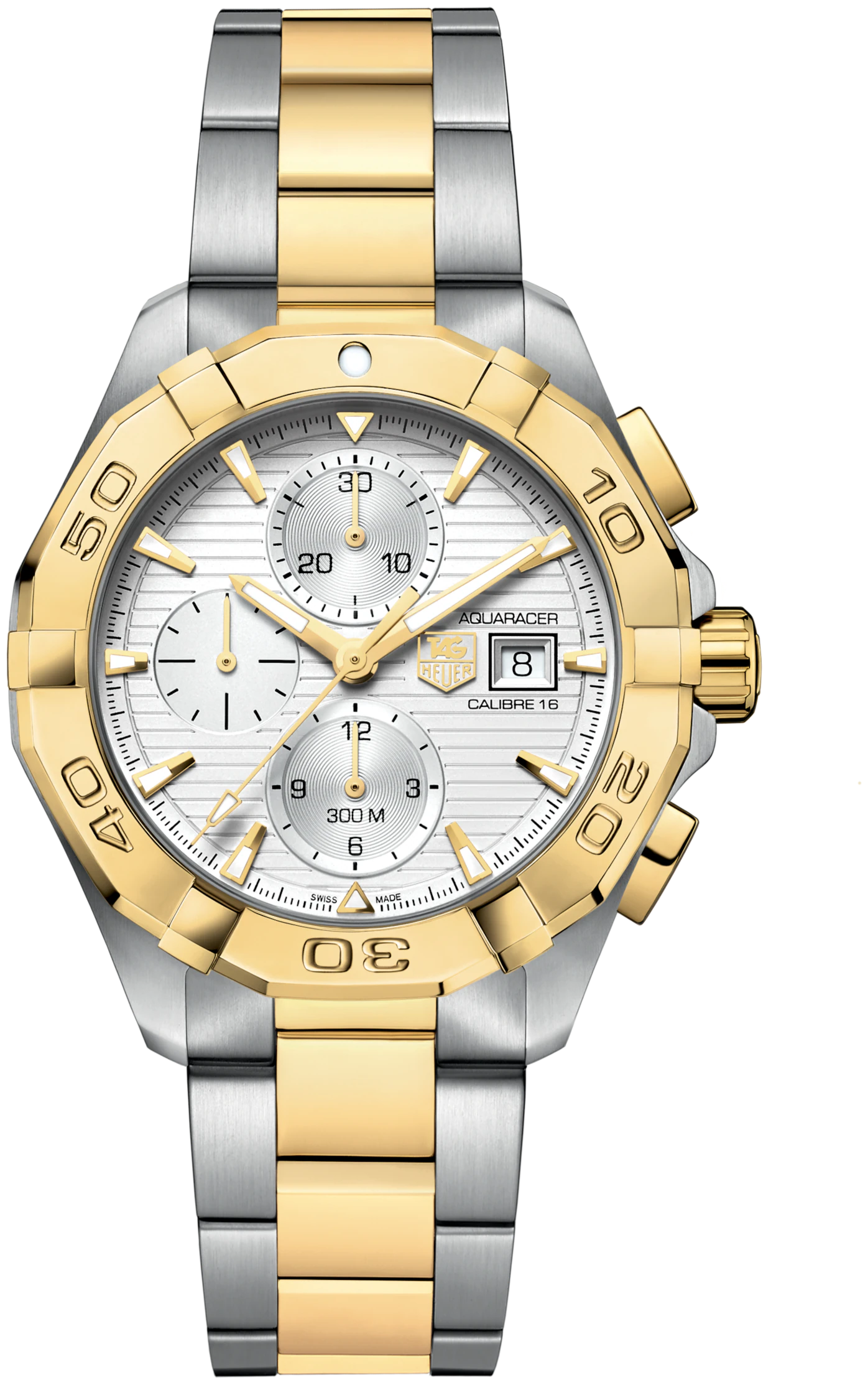 Tag Heuer Aquaracer Calibre 16 Two-Tone Silver Dial Automatic