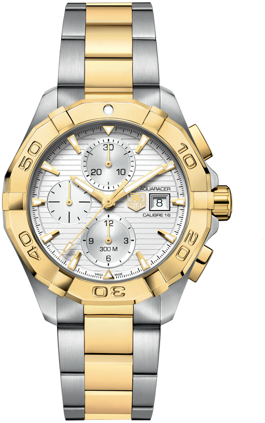 Tag Heuer Aquaracer Calibre 16 Two-Tone Silver Dial Automatic