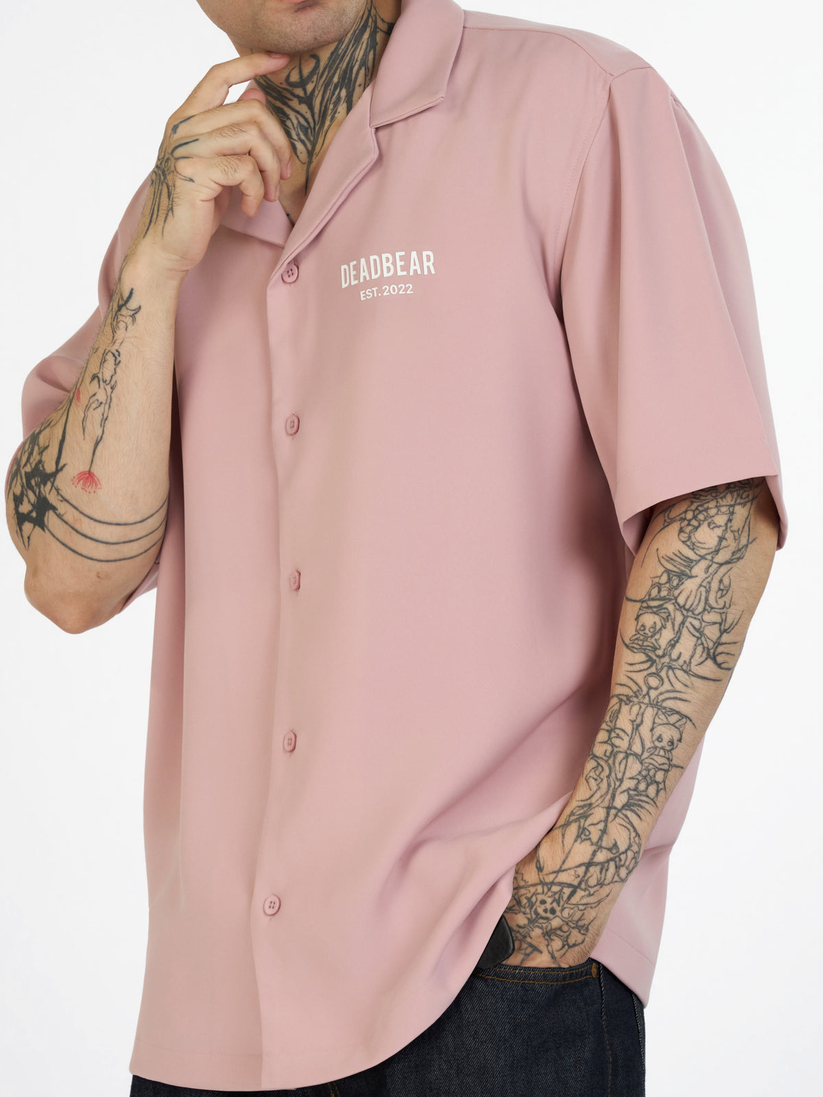 Bowling Shirt Pink by DEADBEAR