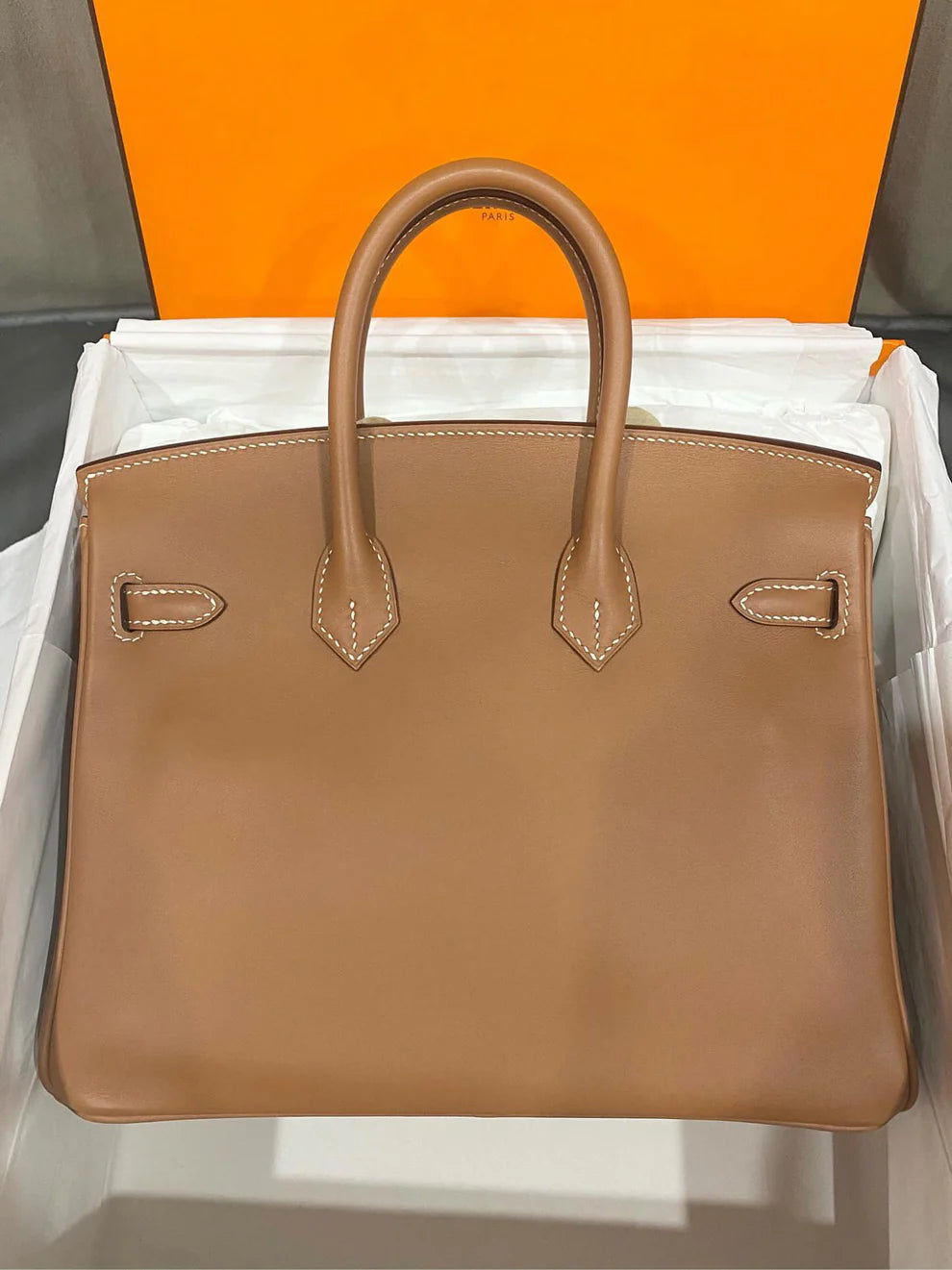 Hermès Birkin 25 Swift Leather – Biscuit (Biscotto) with Gold Hardware - Zeuskicks