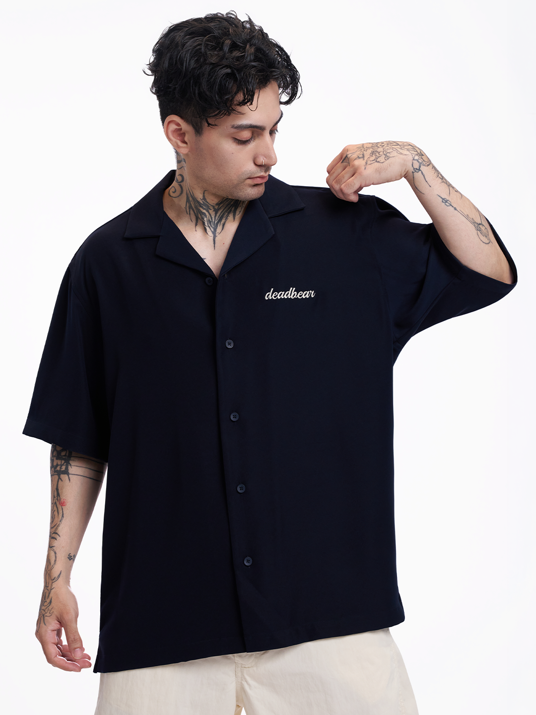 Bowling Shirt Navy 2.0 by DEADBEAR