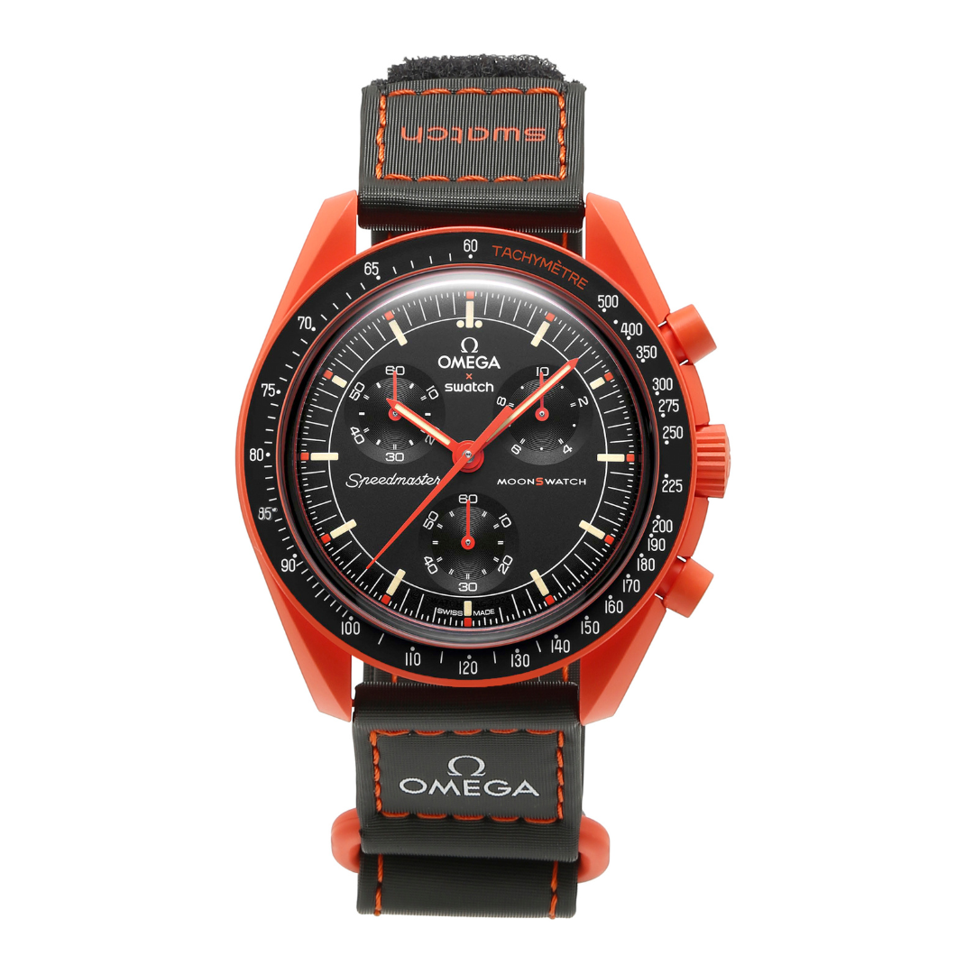 Swatch x Omega Bioceramic Moonswatch Mission on Earth - LAVA by Omega