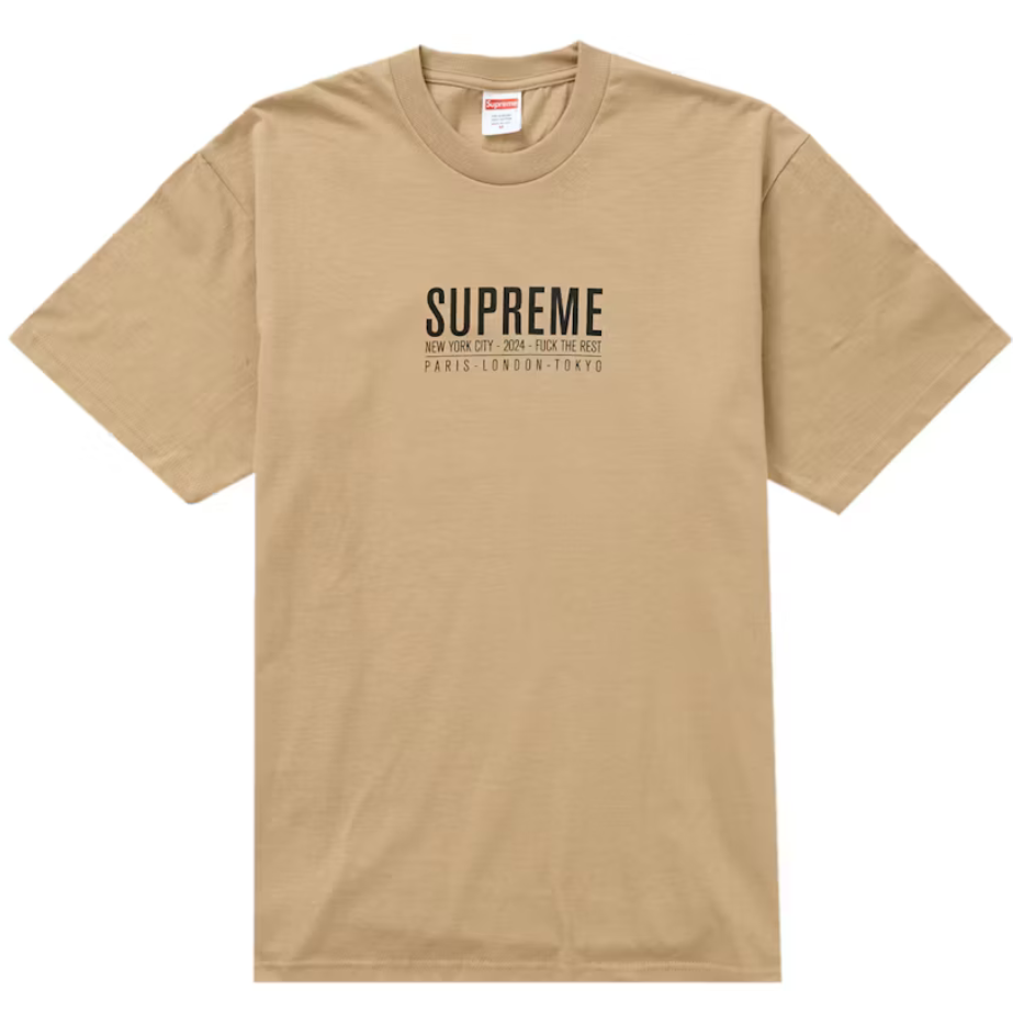 Supreme Paris Tee Khaki by SUPREME