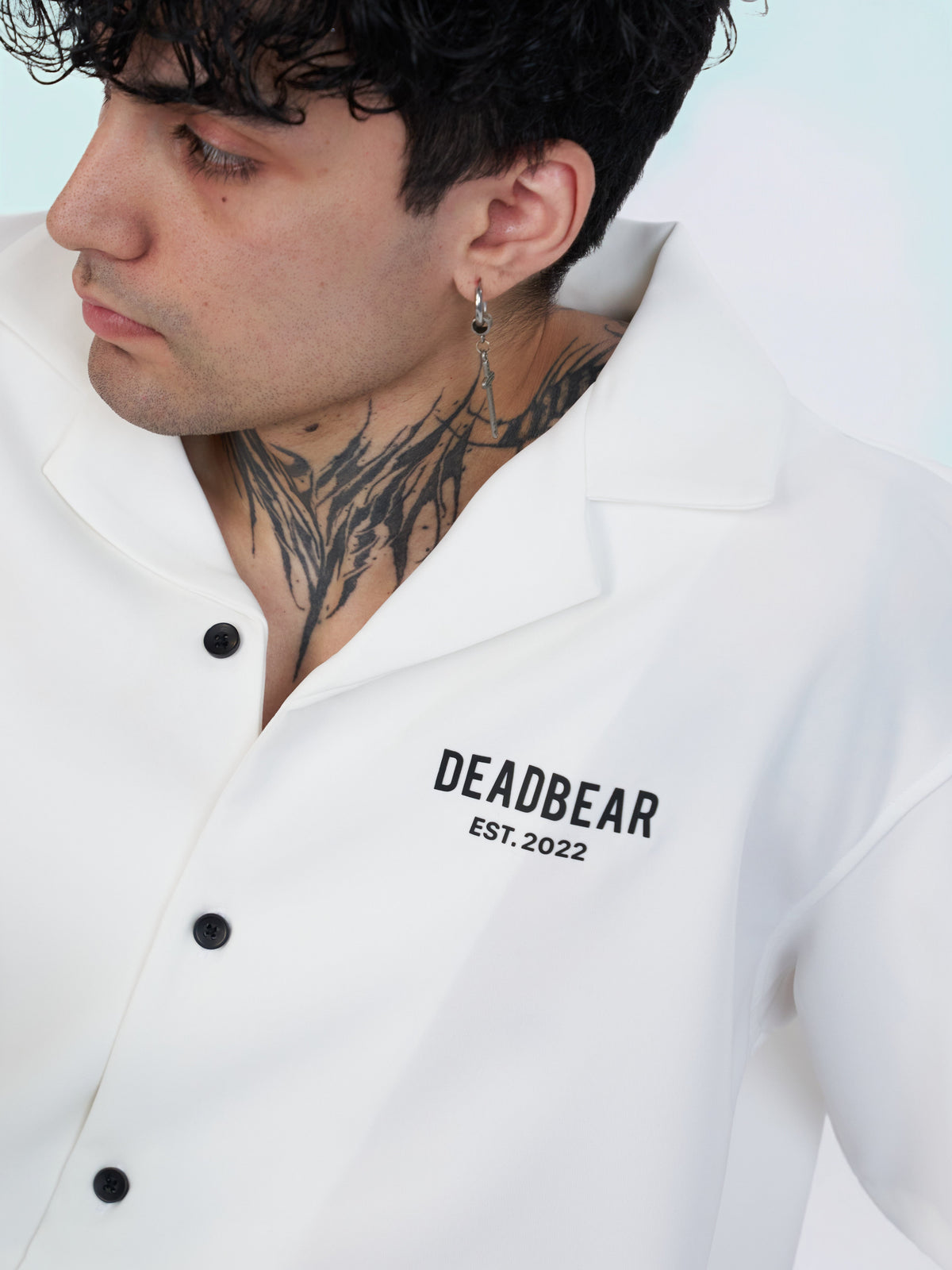Bowling Shirt White by DEADBEAR