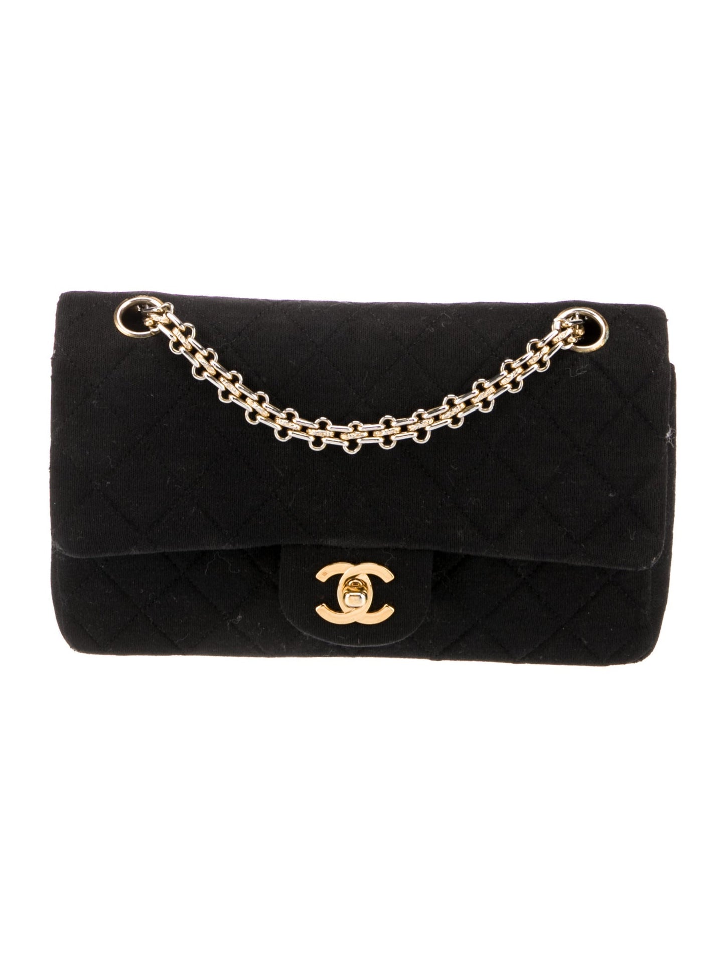 Chanel Classic Jersey Medium Double Flap Bag – Black