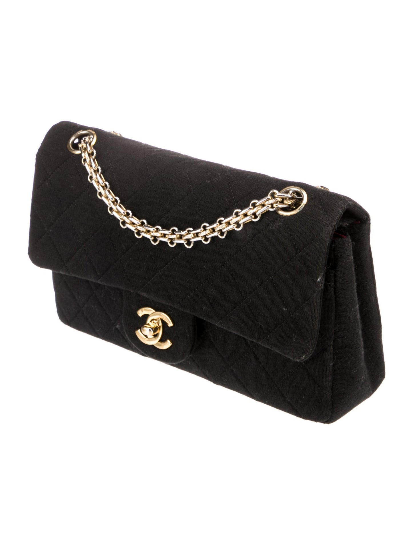 Chanel Classic Jersey Medium Double Flap Bag – Black