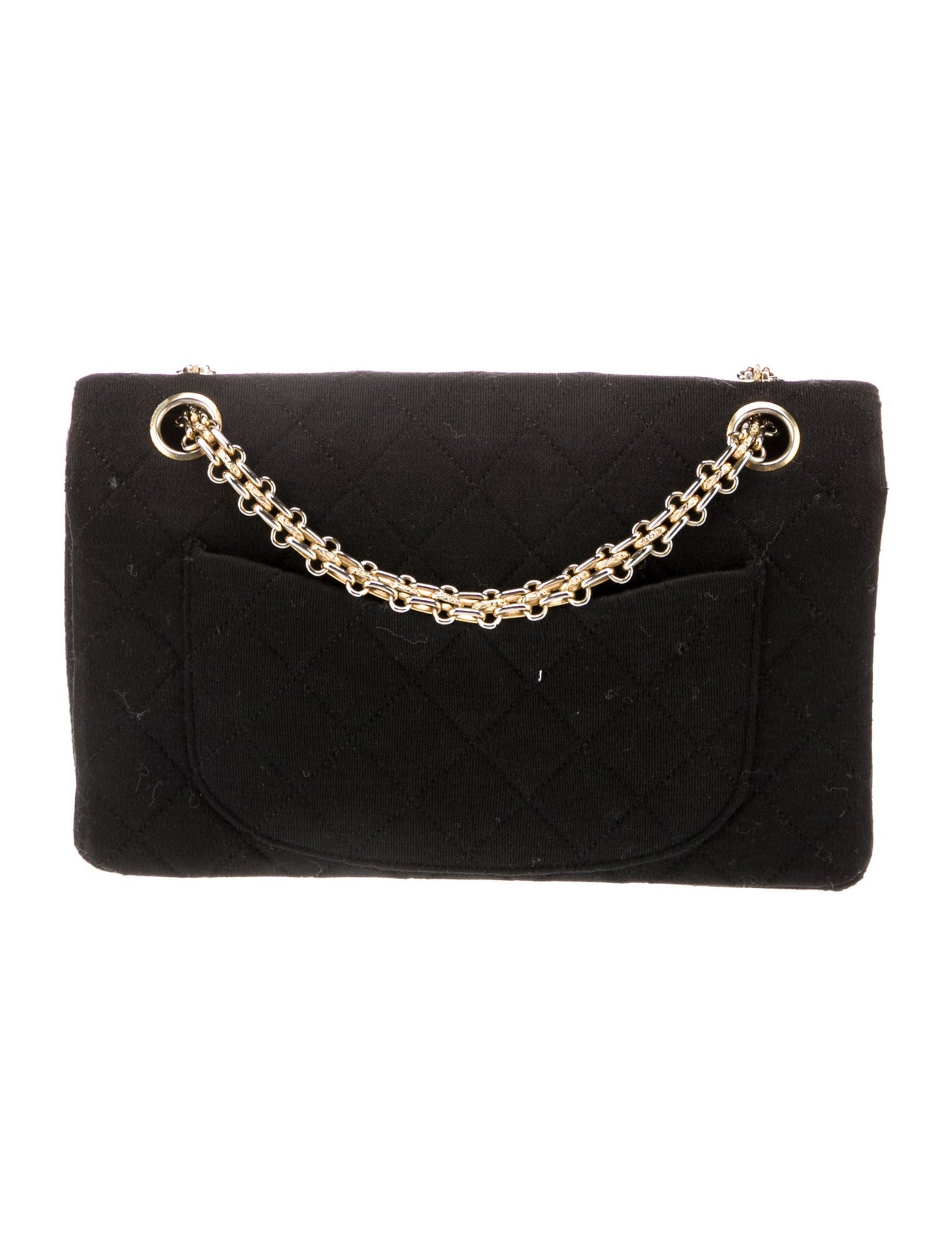 Chanel Classic Jersey Medium Double Flap Bag – Black