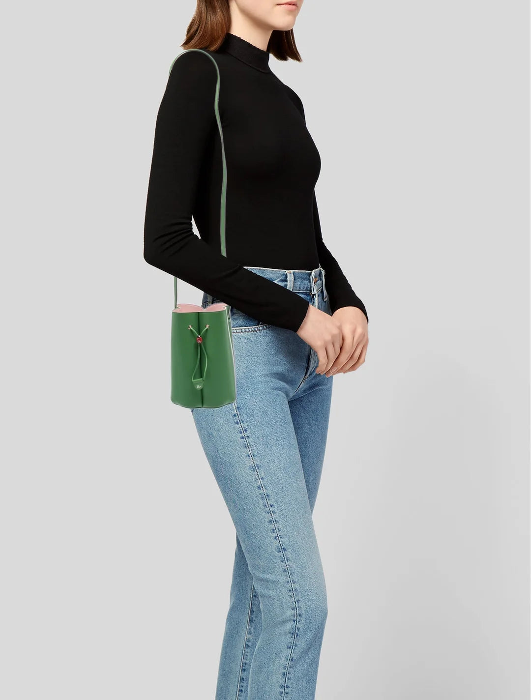 Dior Bucket Bag – Green Leather (JW Anderson, 2026 Collection)