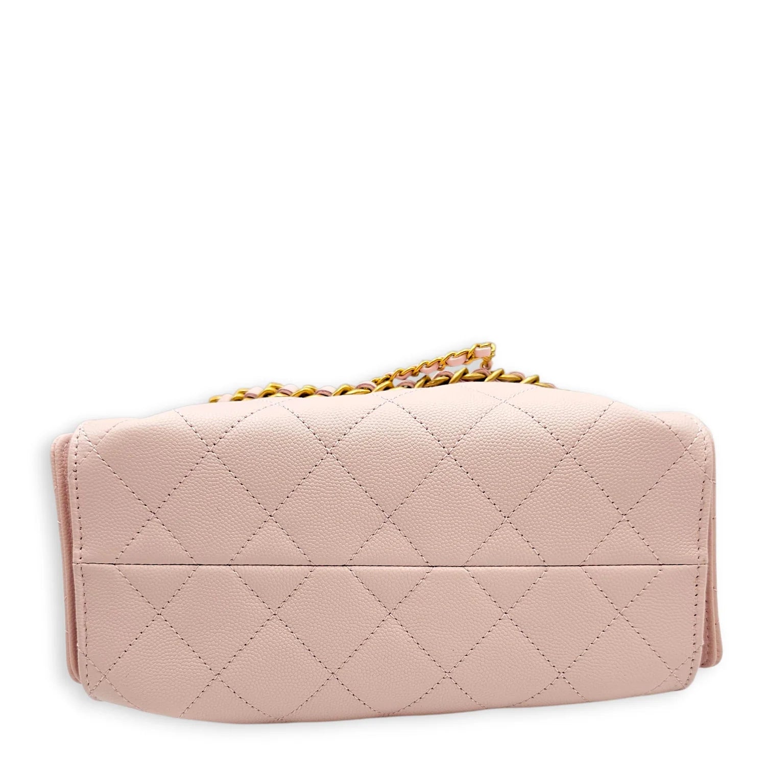 Chanel Mini 25 Handbag – Quilted Caviar Leather in Light Pink with Gold Hardware - Zeuskicks
