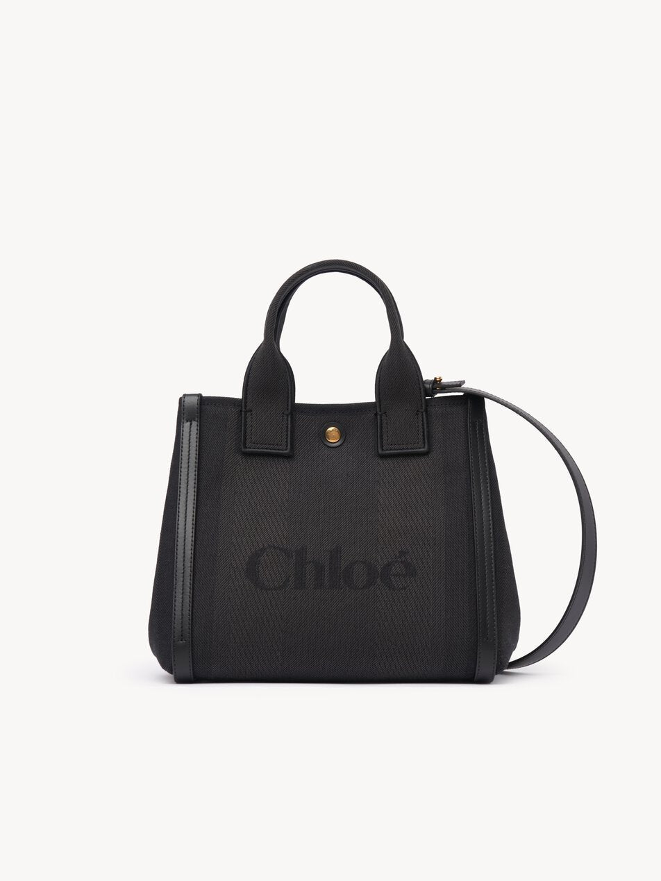 CHLOE Small Chloé Carry tote bag in canvas Black by CHLOE
