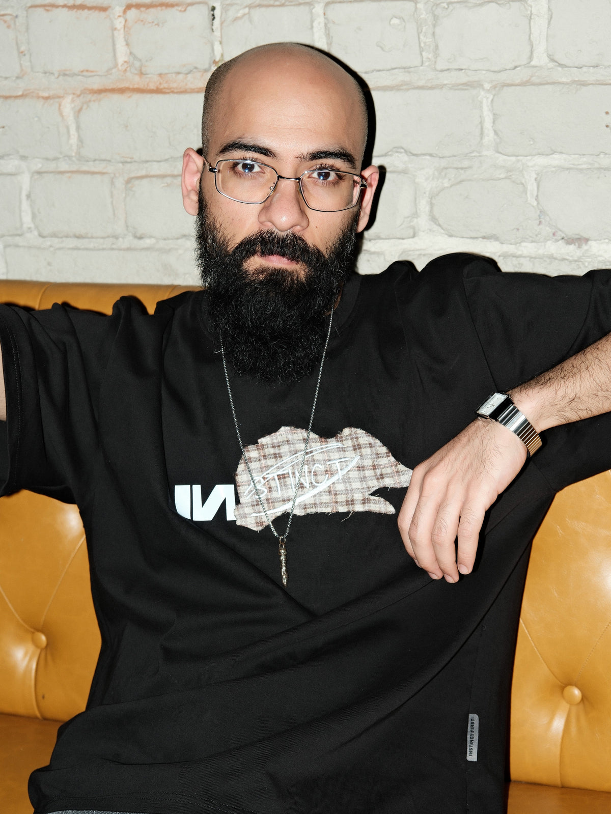 Fragment - Relaxed Fit Tshirt (Black) by Instinct First
