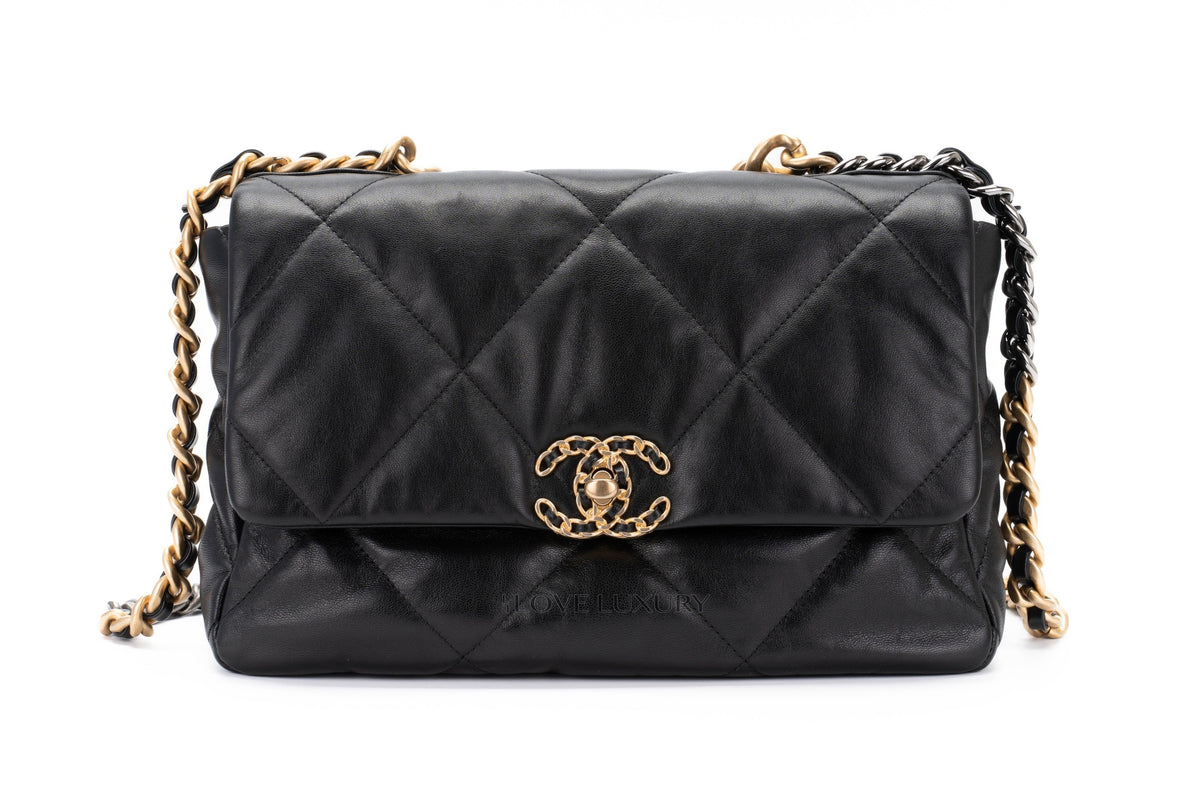 Chanel Medium 19 Black Goatskin Mixed Hardware - view 1