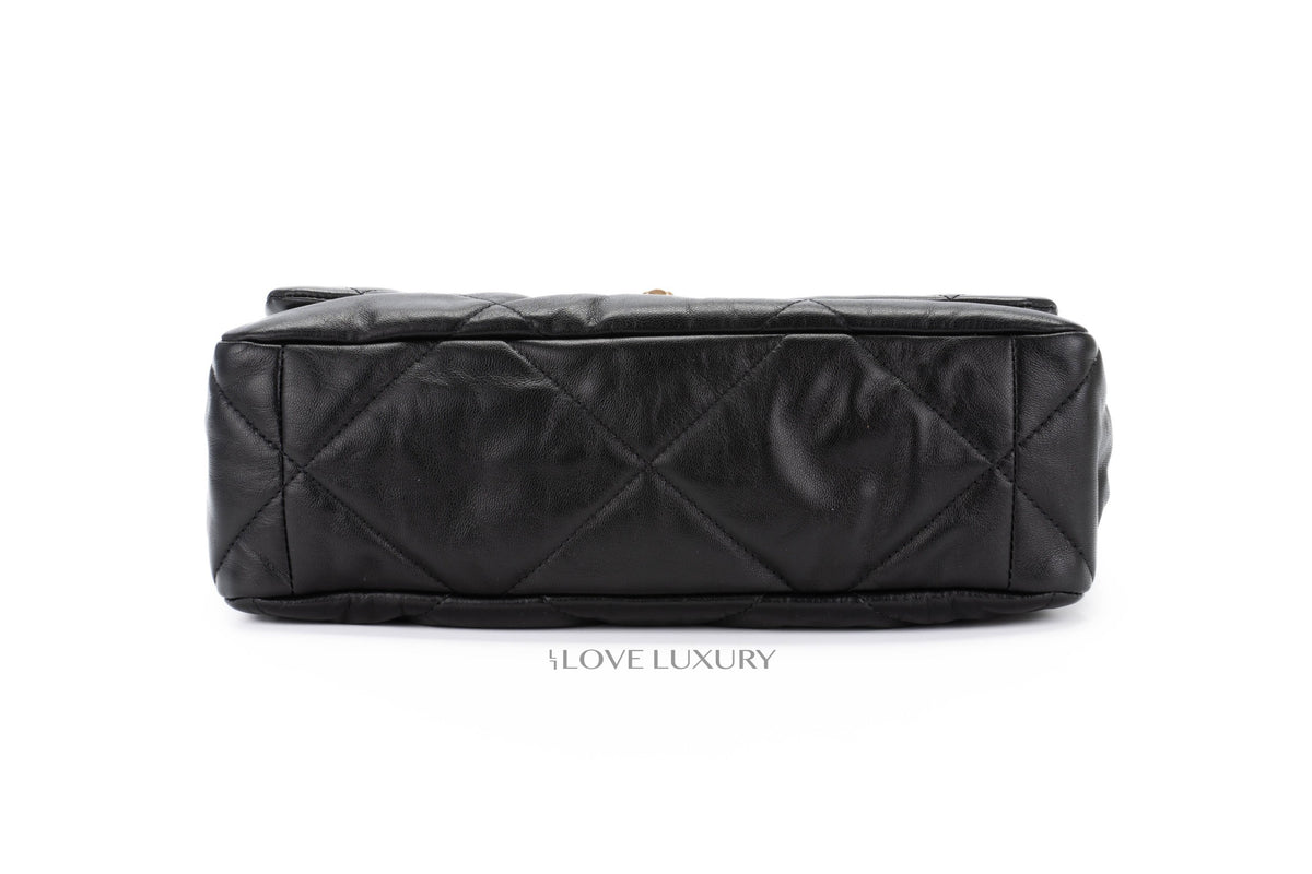 Chanel Medium 19 Black Goatskin Mixed Hardware - view 6