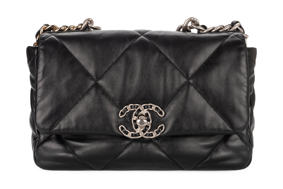Chanel Medium 19 Black Lambskin Mixed Hardware - view 1
