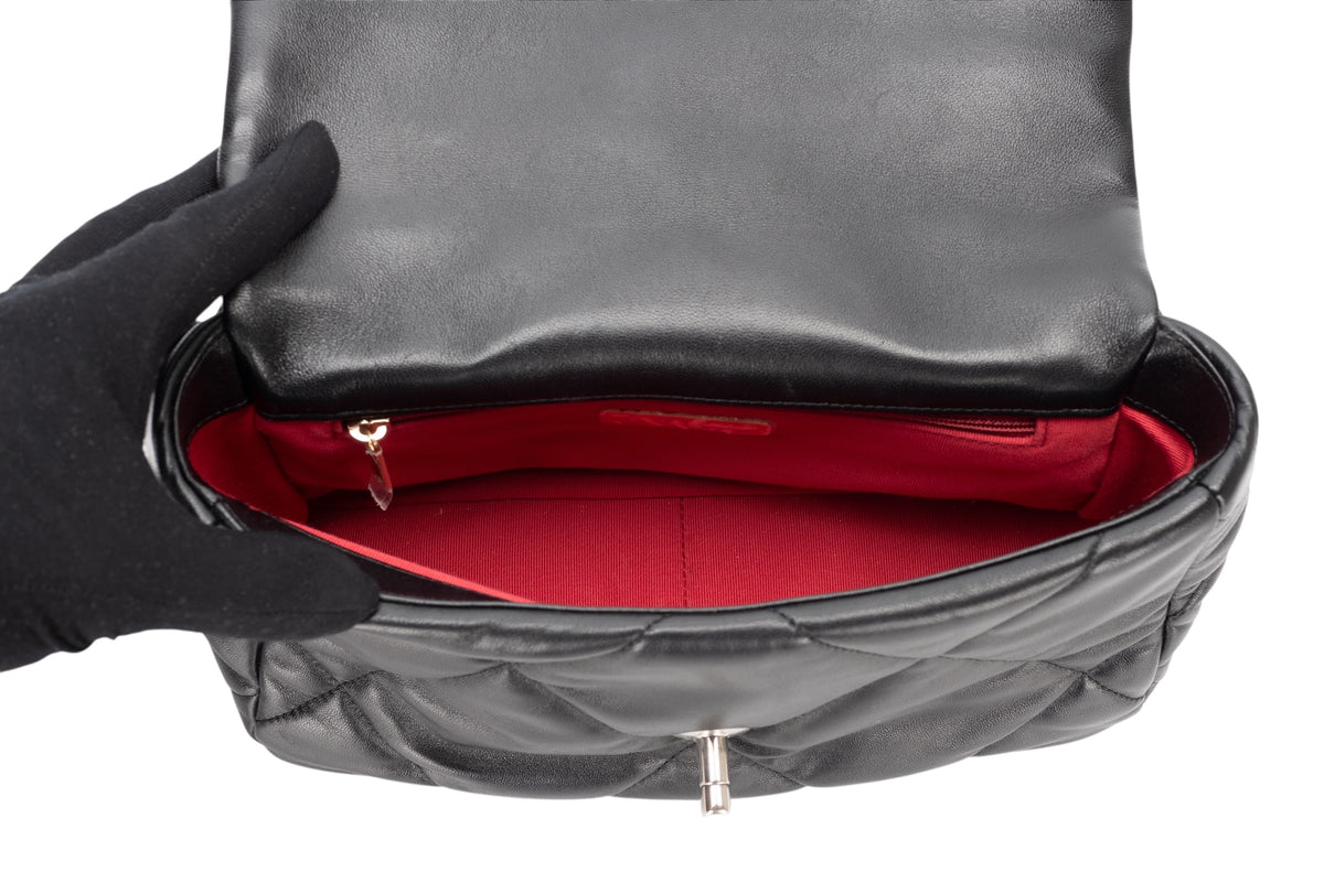 Chanel Medium 19 Black Lambskin Mixed Hardware - view 10