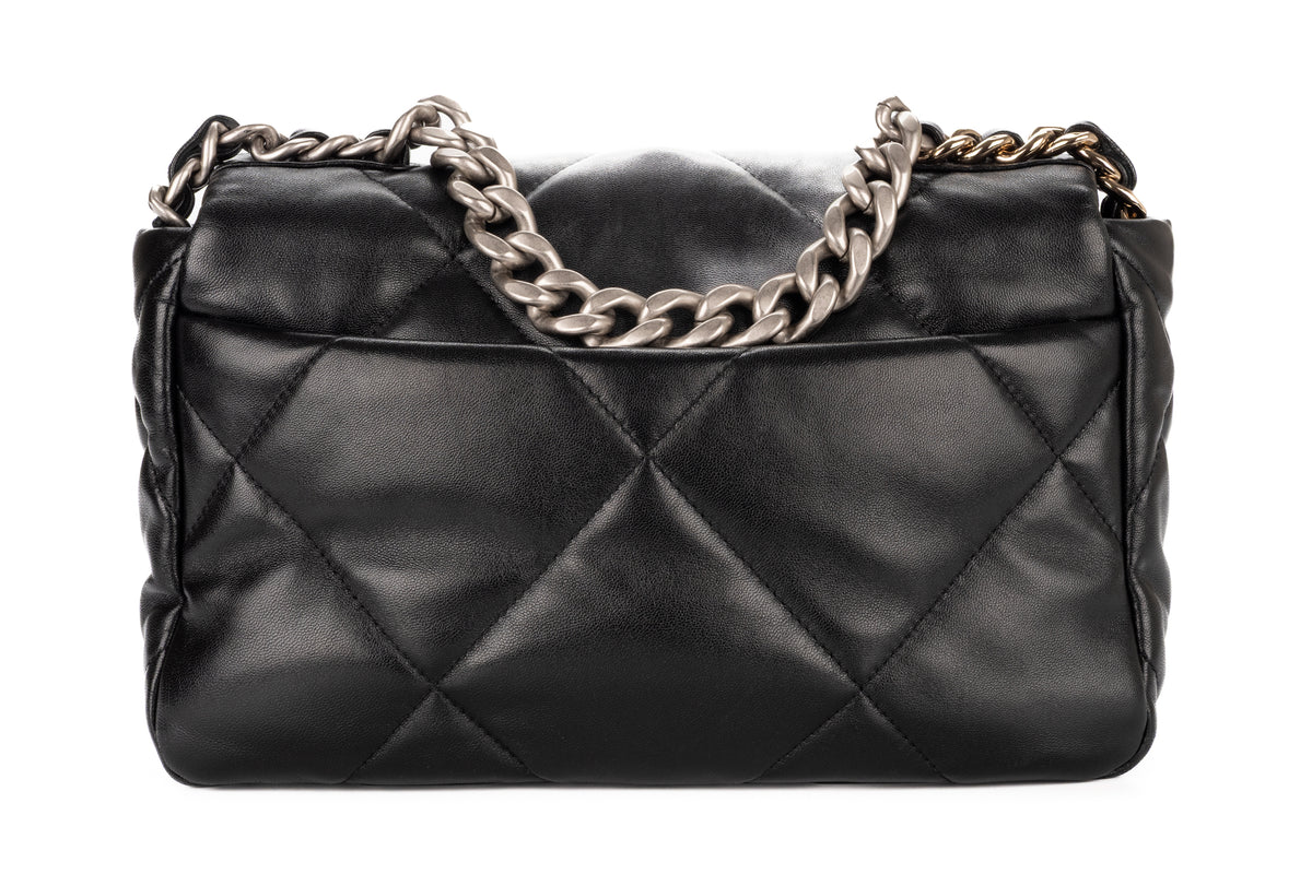 Chanel Medium 19 Black Lambskin Mixed Hardware - view 3