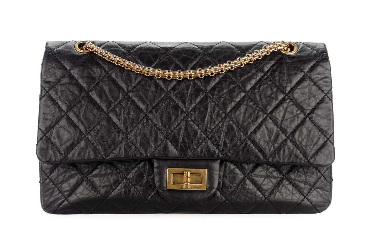 Chanel Jumbo 2.55 Reissue 227 Black Calfskin Gold Hardware - view 1