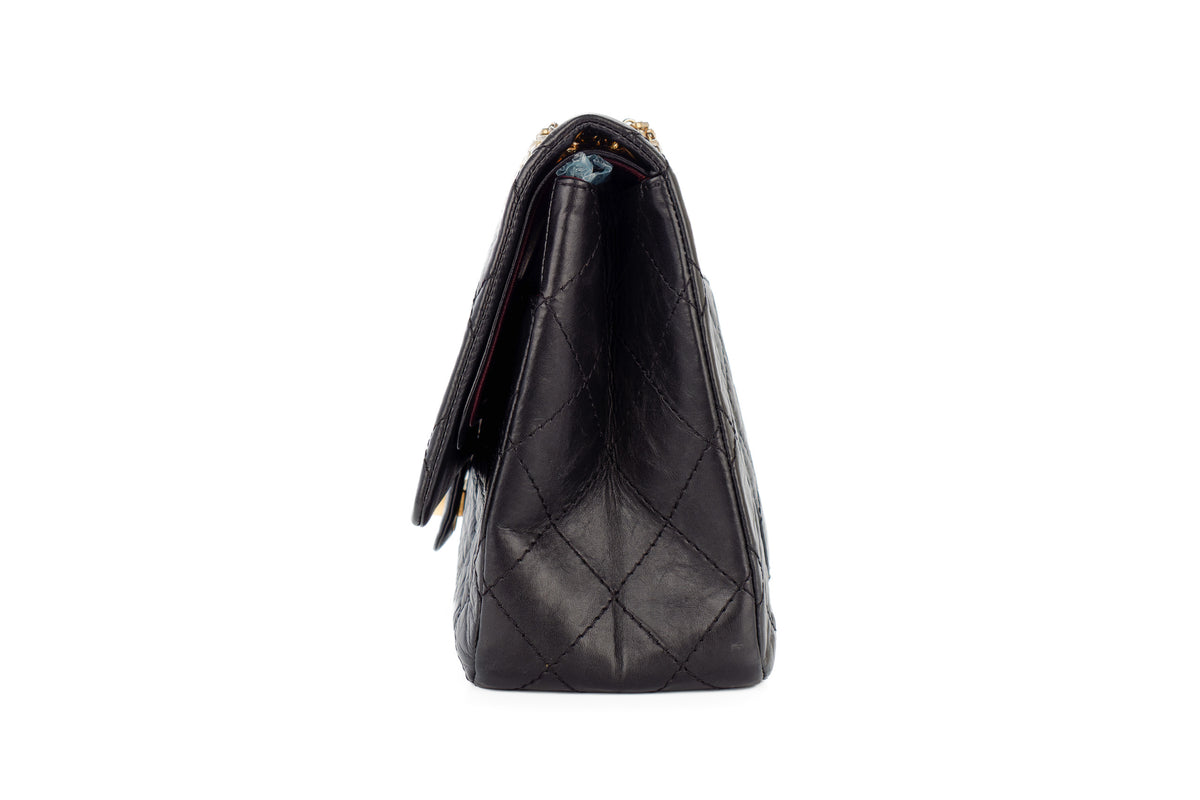 Chanel Jumbo 2.55 Reissue 227 Black Calfskin Gold Hardware - view 4