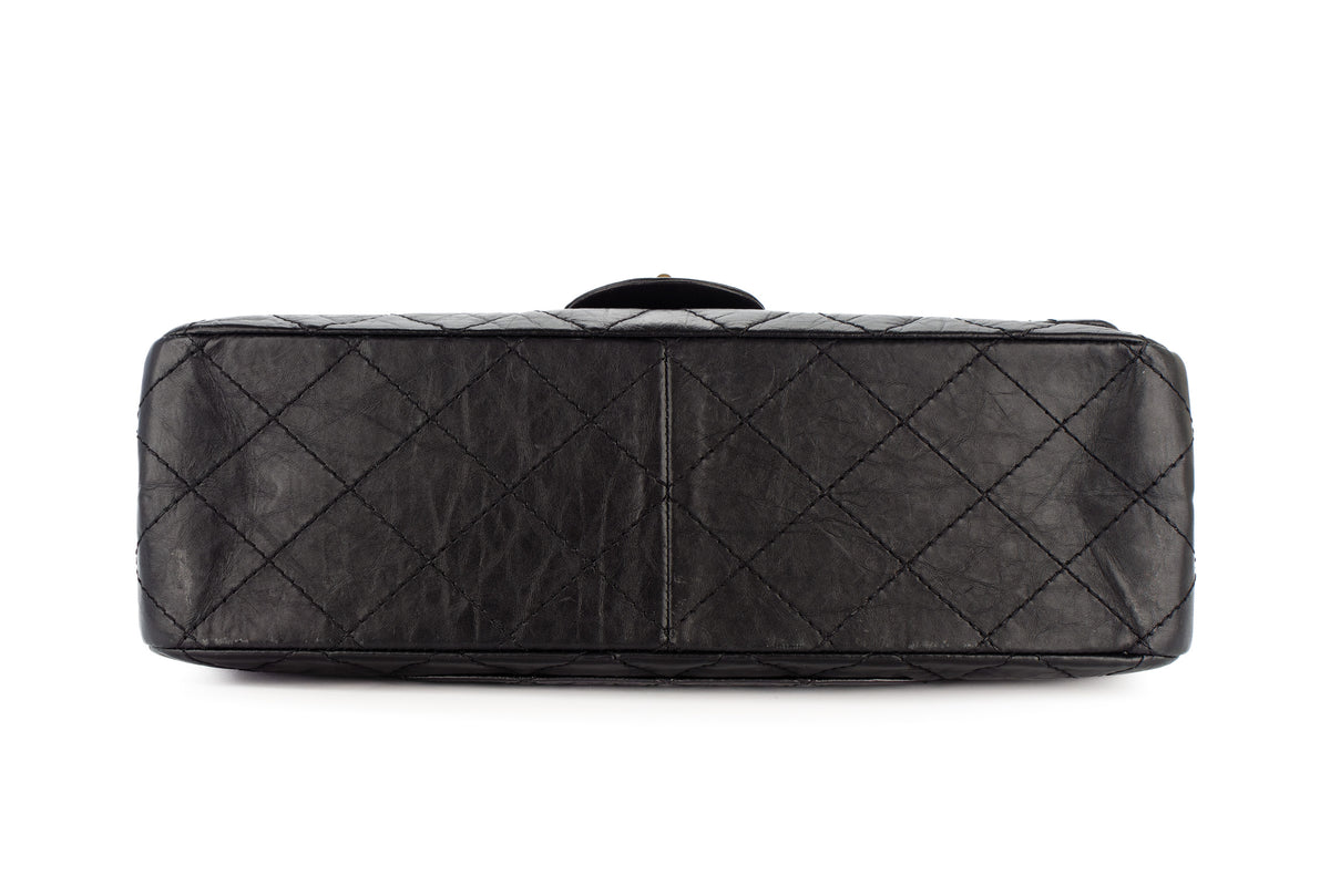 Chanel Jumbo 2.55 Reissue 227 Black Calfskin Gold Hardware - view 6