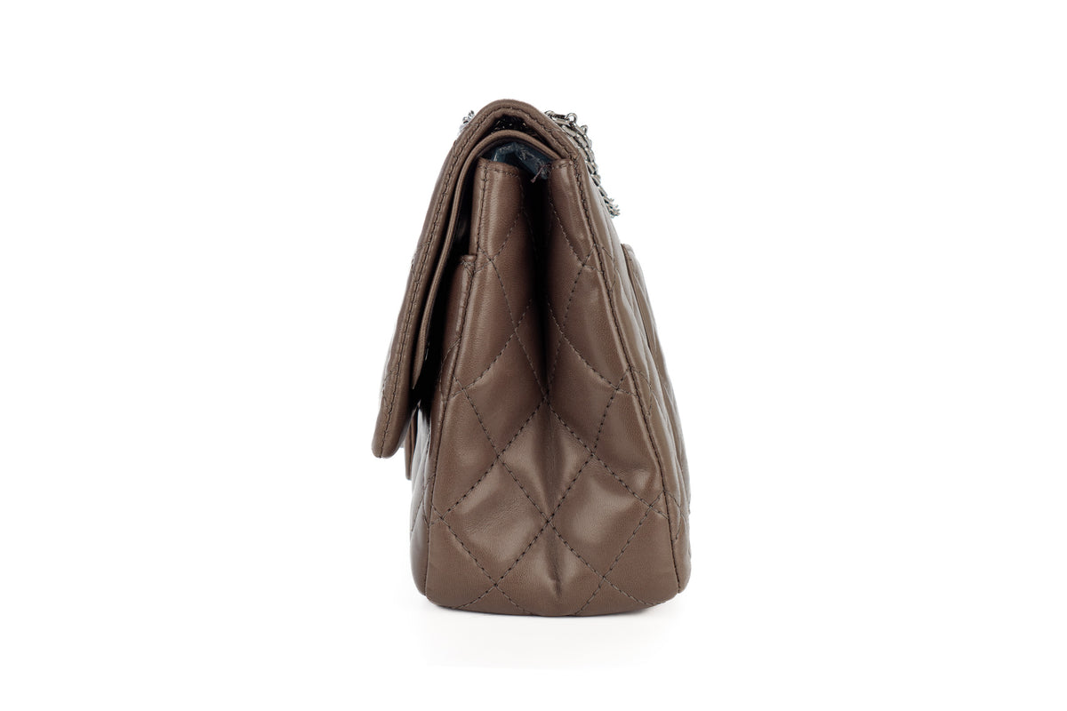 Chanel 2.55 Reissue 227 Grey Lambskin Silver Hardware - view 4